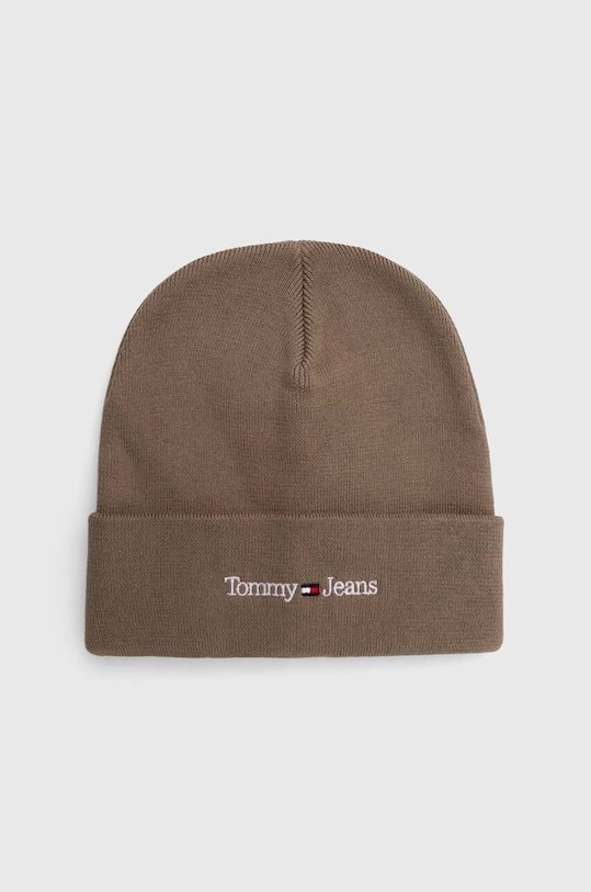 Tommy Jeans czapka aplikacja beżowy AM0AM11016