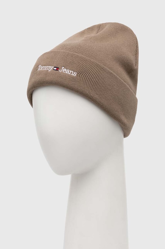 Akcesoria Tommy Jeans czapka AM0AM11016 beżowy