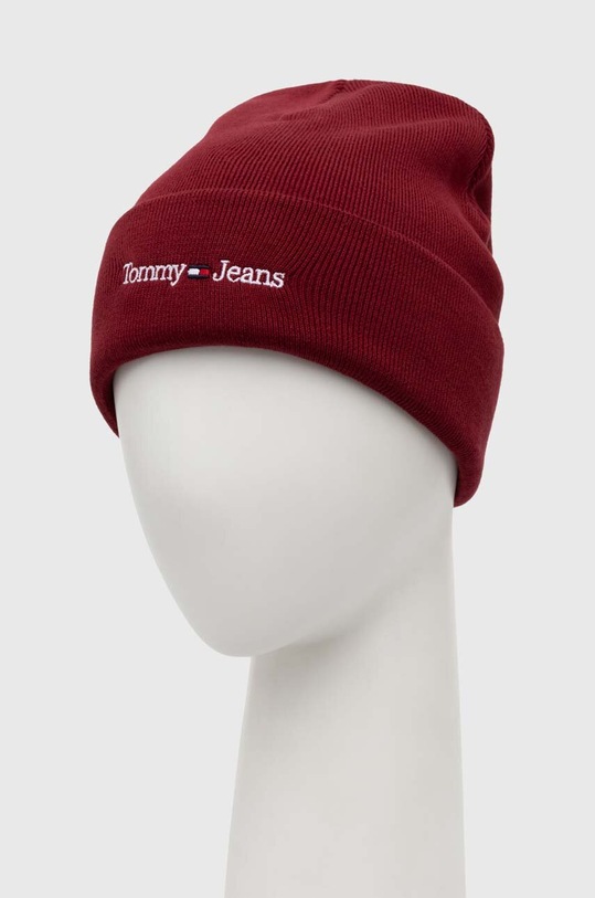 Akcesoria Tommy Jeans czapka AM0AM11016 bordowy
