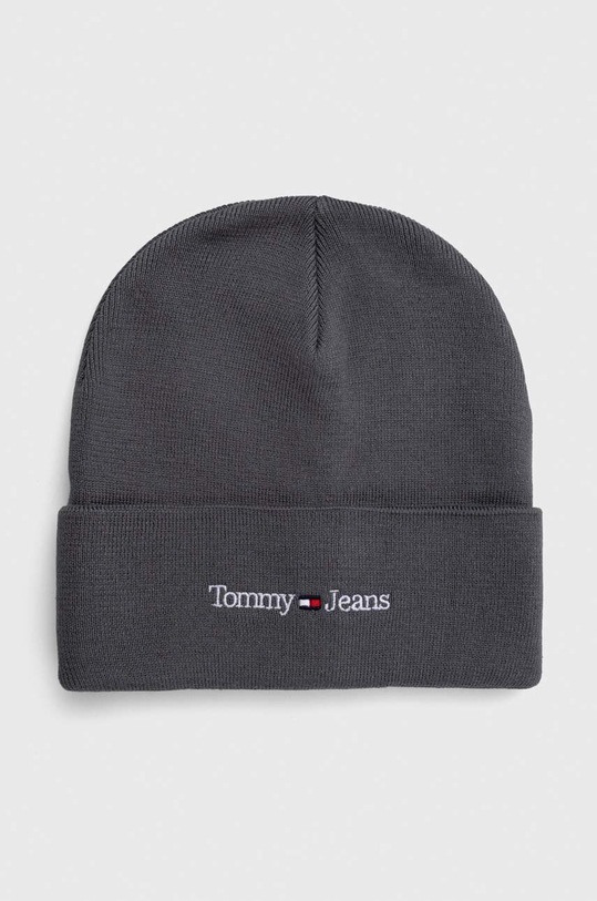 Tommy Jeans czapka aplikacja szary AM0AM11016
