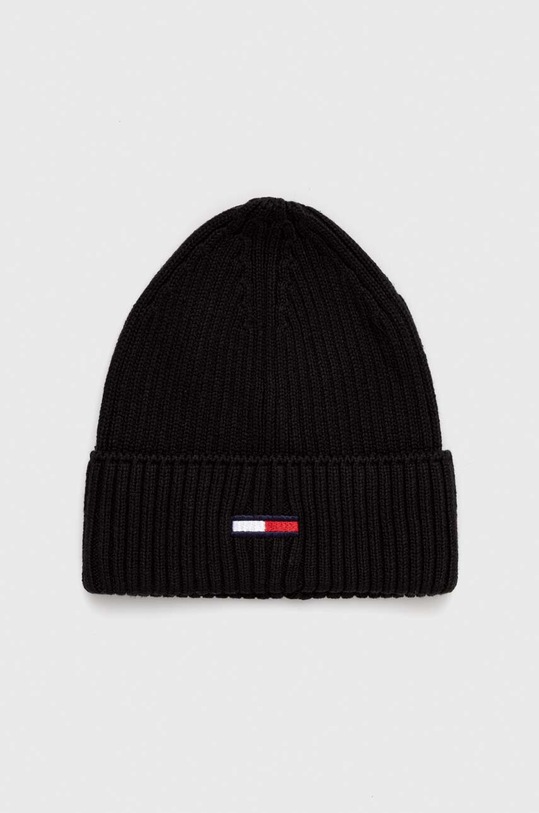 Čiapka Tommy Jeans tenká čierna AM0AM11693