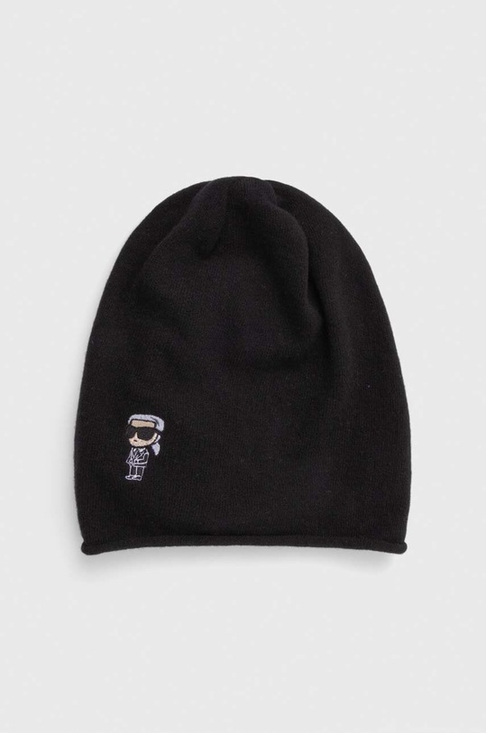 Karl Lagerfeld caciula de lana imprimeu negru 534320.805601