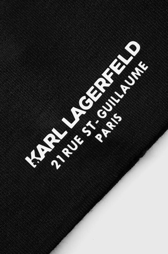 Αξεσουάρ Μάλλινο σκουφί Karl Lagerfeld 534326.805601 μαύρο