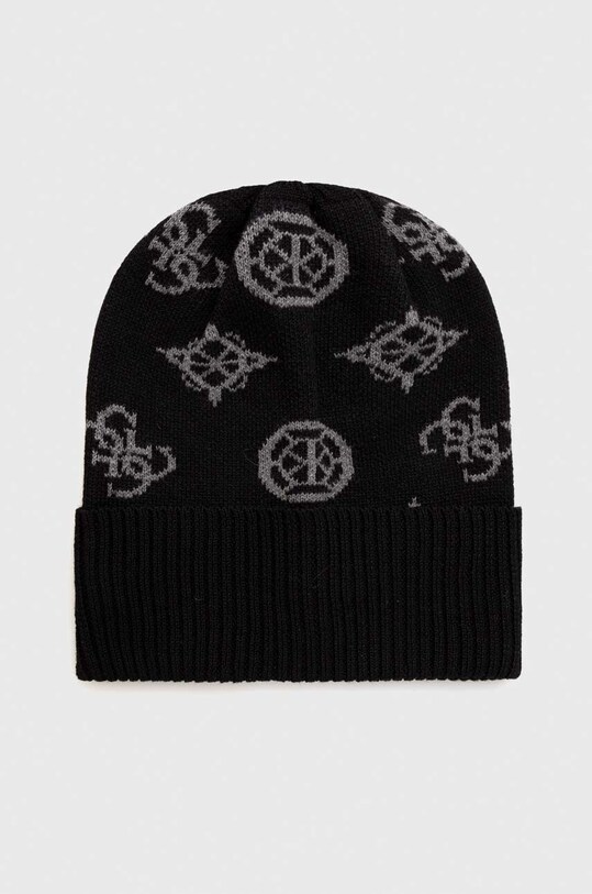 Guess caciula din amestec de lana cu modele negru AM5024.POL01