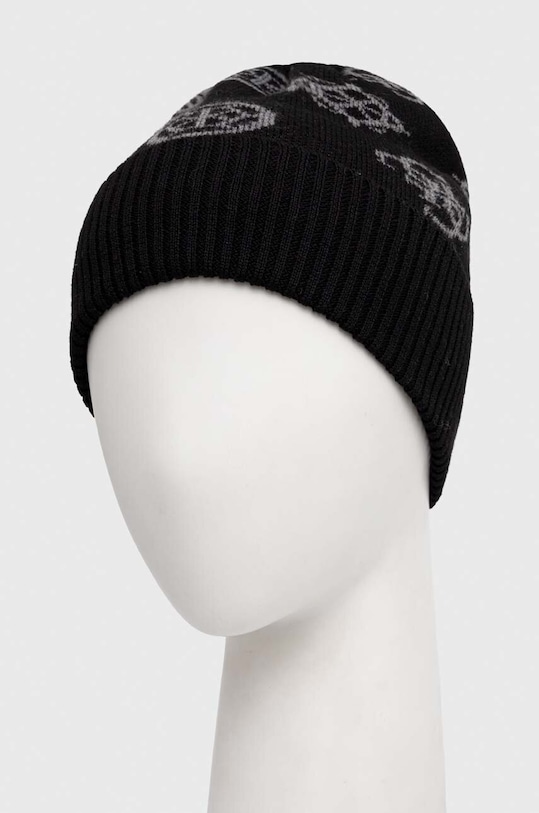 Guess czapka z domieszką wełny AM5024.POL01 czarny AW23