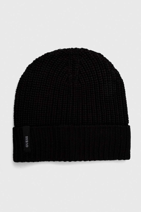 Guess czapka z domieszką wełny z domieszką wełny czarny AM5025.POL01