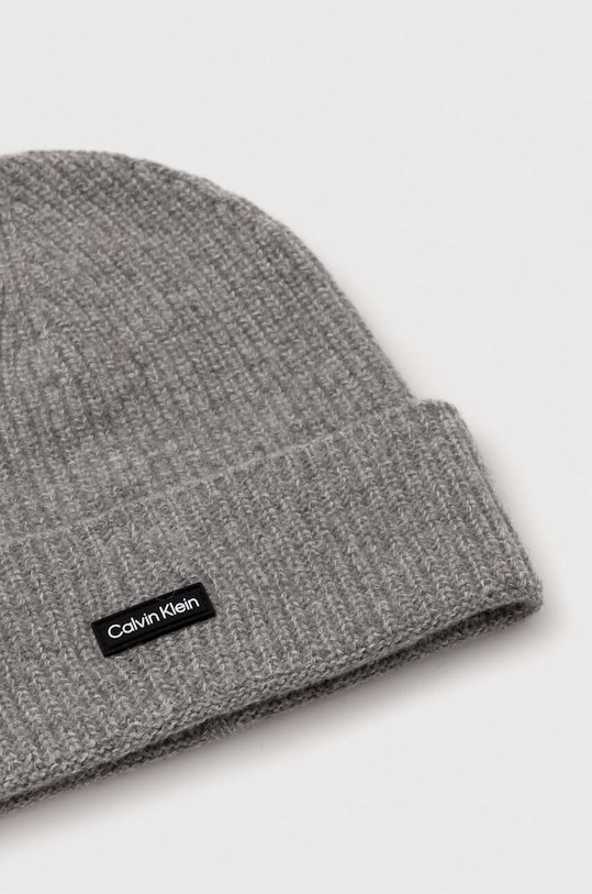 Calvin Klein czapka wełniana K50K510984 szary AW23