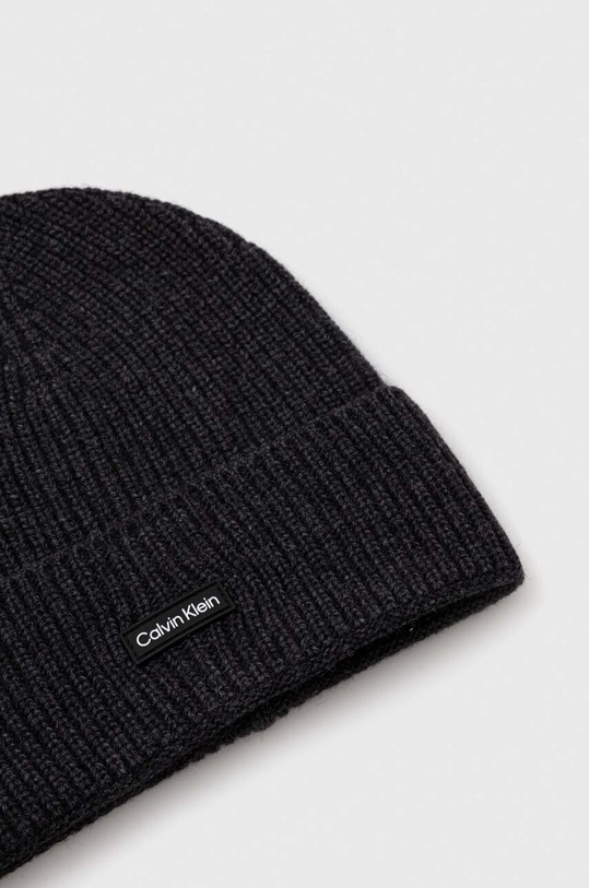 Akcesoria Calvin Klein czapka wełniana K50K510984 czarny