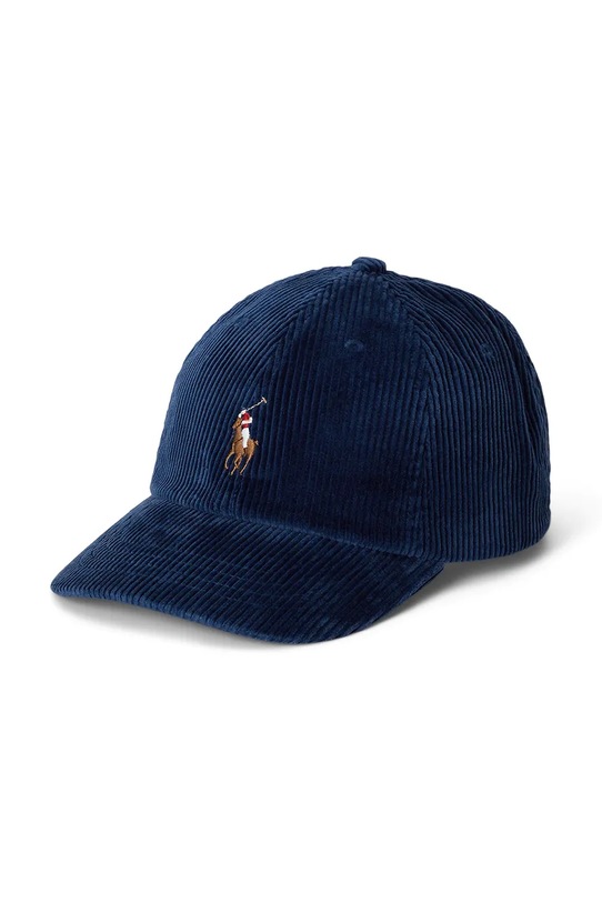 Вельветовая кепка Polo Ralph Lauren аппликация тёмно-синий 710880778