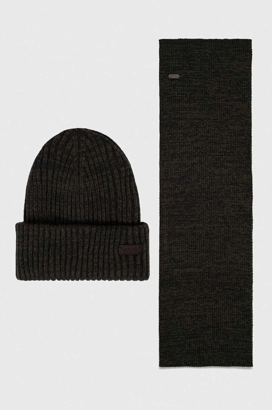 Barbour komplet Crimdon Beanie & Scarf Gift Set pozostałe zielony MGS0019