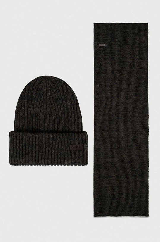 Barbour komplet Crimdon Beanie & Scarf Gift Set pozostałe zielony MGS0019