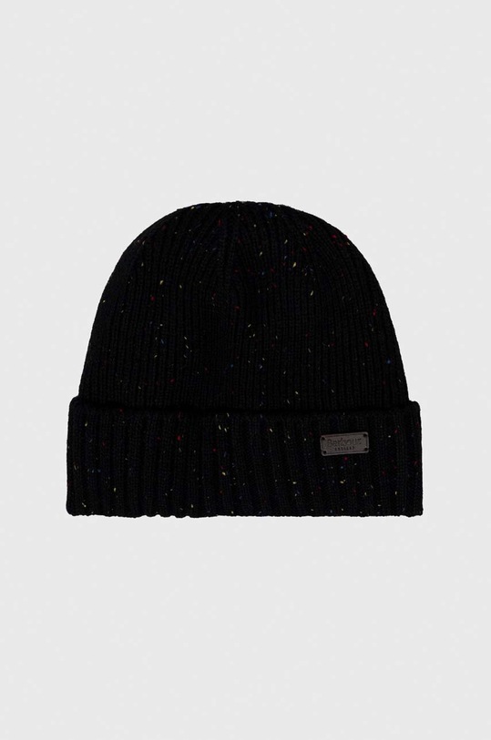 Čepice a šála Barbour Carlton Fleck Beanie & Scarf Gift Set MGS0047 černá AA00