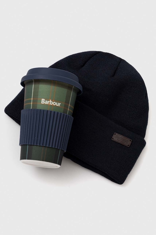 Barbour czapka i kubek pozostałe granatowy MGS0076