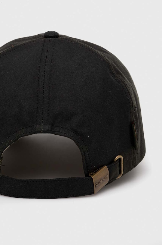 Памучна шапка с козирка Barbour MHA0005 зелен AA00