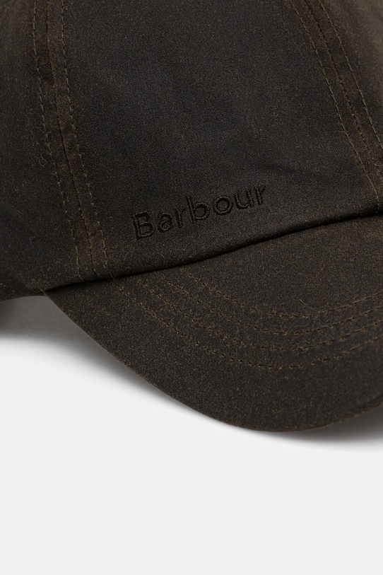Barbour czapka z daszkiem bawełniana MHA0005 zielony AA00