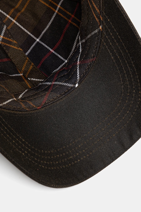 Barbour șapcă de baseball din bumbac verde MHA0005