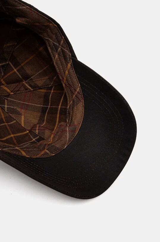 Хлопковая кепка Barbour коричневый MHA0005