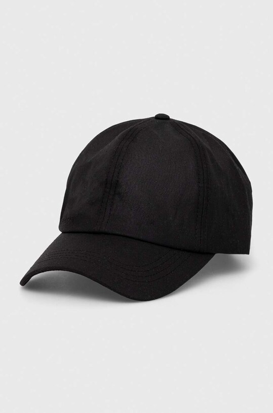 Barbour șapcă de baseball din bumbac bumbac negru MHA0005