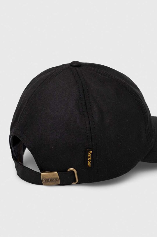 Barbour șapcă de baseball din bumbac MHA0005 negru AA00