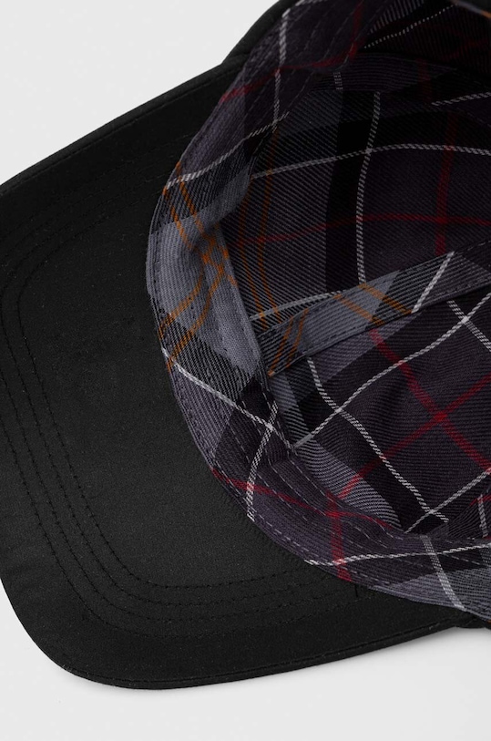 Barbour șapcă de baseball din bumbac negru MHA0005