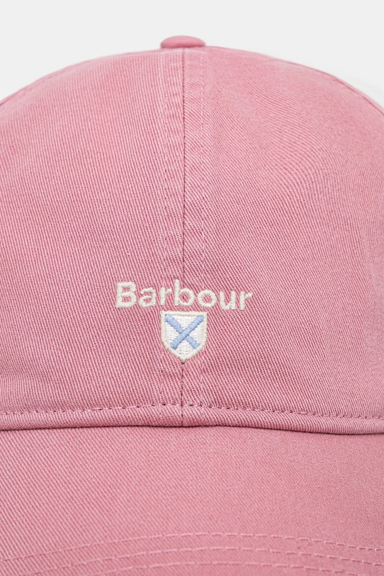Barbour czapka z daszkiem bawełniana Sports Caps MHA0274 różowy AA00