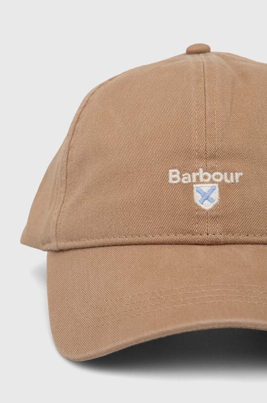 Хлопковая кепка Barbour MHA0274 бежевый AA00