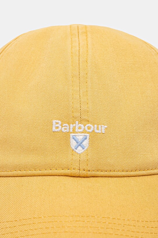 Pamučna kapa sa šiltom Barbour Sports Caps MHA0274 zlatna AA00