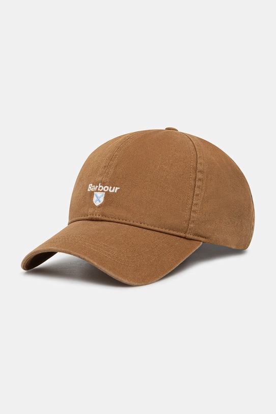 Barbour czapka z daszkiem bawełniana Sports Caps zielony MHA0274