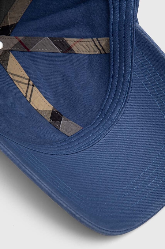 Хлопковая кепка Barbour голубой MHA0274