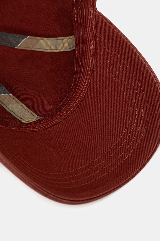 Barbour czapka z daszkiem bawełniana Sports Caps pomarańczowy MHA0274