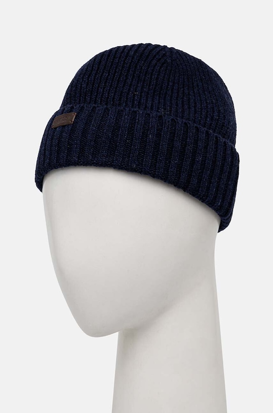 Vlnená čiapka Barbour MHA0449 tmavomodrá AA00