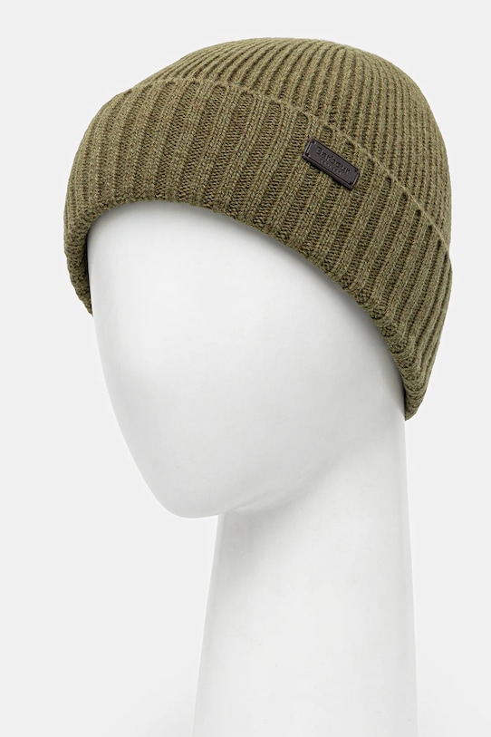 Barbour czapka wełniana MHA0449 zielony AA00