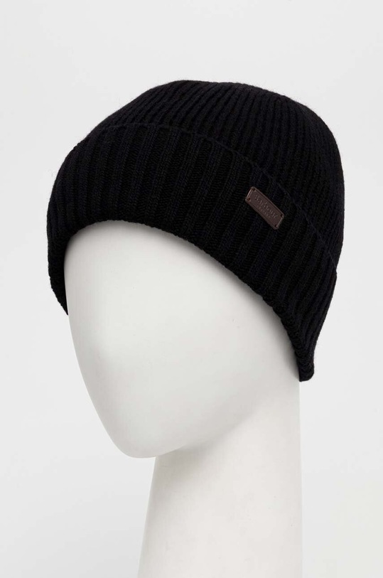Barbour czapka wełniana MHA0449 czarny AA00