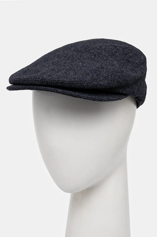 Barbour kaszkiet wełniany wełna granatowy MHA0483