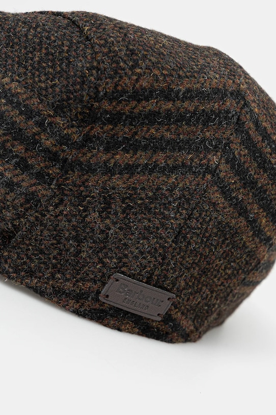 Barbour kaszkiet z domieszką wełny brązowy MHA0640