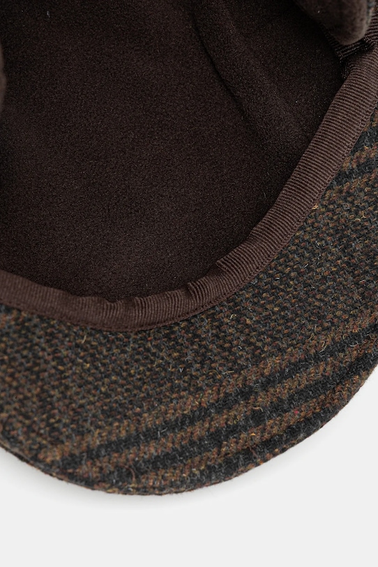 Barbour kaszkiet z domieszką wełny MHA0640 brązowy