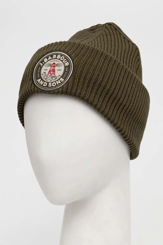 Шапка Barbour Dunford Beanie MHA0821 зелен AW23