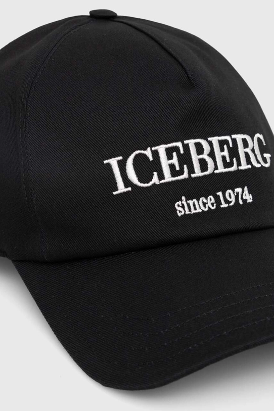 Хлопковая кепка Iceberg 7103.6920 чёрный AW23