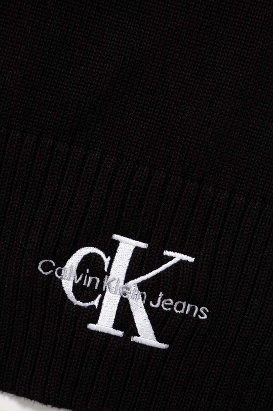 Bavlnená čiapka a šál Calvin Klein Jeans K50K511199 čierna