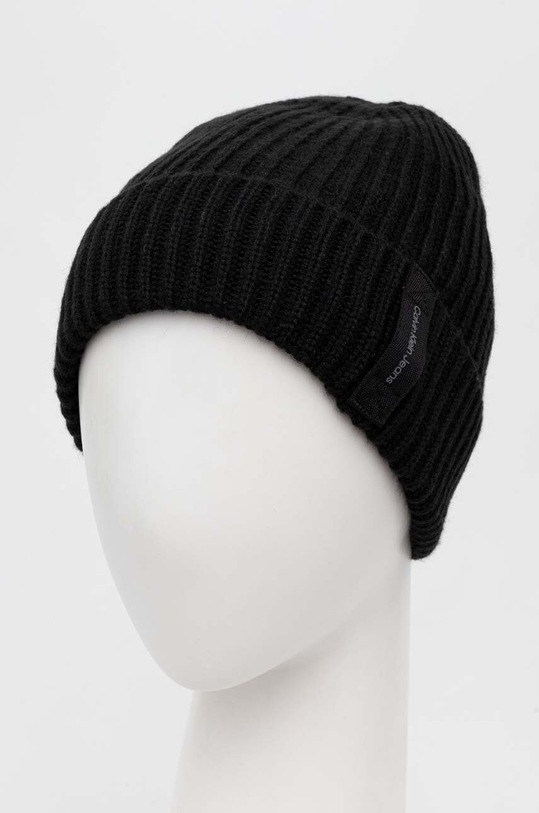 Шапка с вълна Calvin Klein Jeans K50K511157 черен AW23