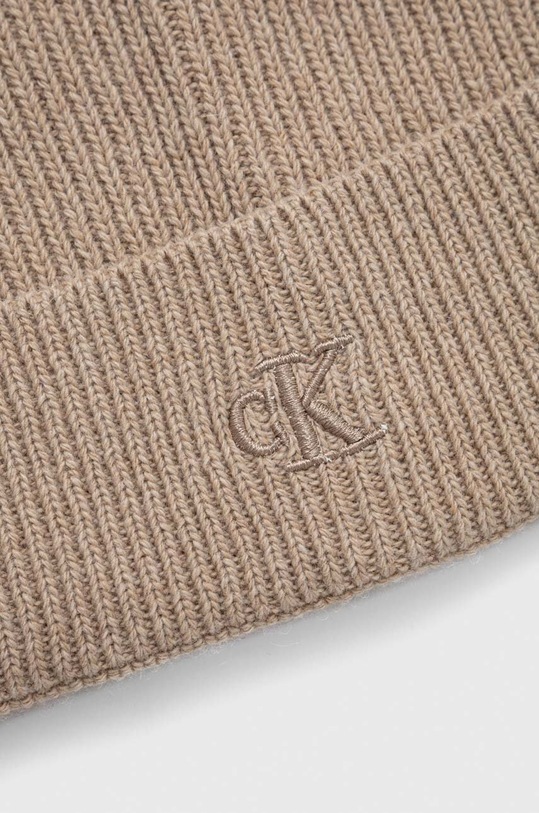 Аксесуари Шапка з домішкою вовни Calvin Klein Jeans K50K511158 бежевий