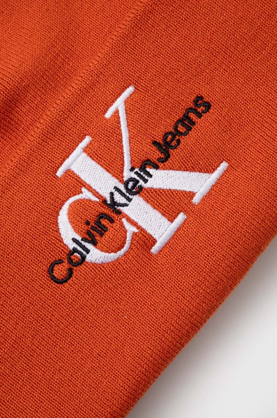 Akcesoria Calvin Klein Jeans czapka bawełniana K50K511160 pomarańczowy