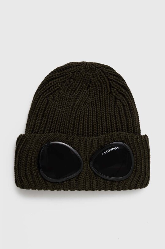 C.P. Company czapka wełniana EXTRAFINE MERINO WOOL GOGGLE BEANIE