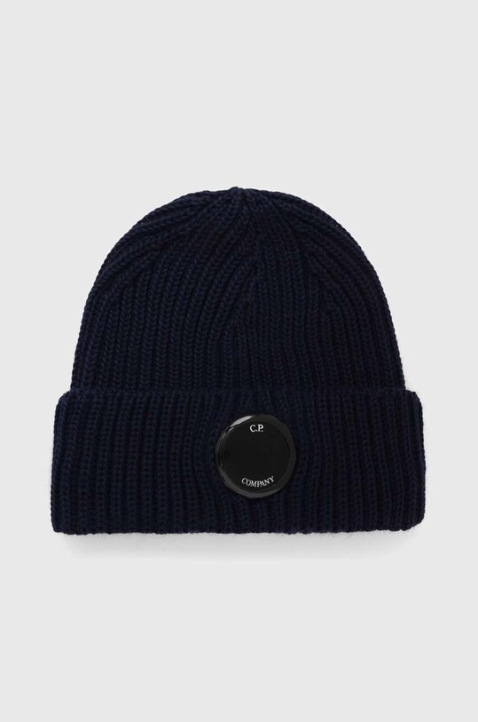 C.P. Company czapka wełniana EXTRAFINE MERINO WOOL LENS BEANIE