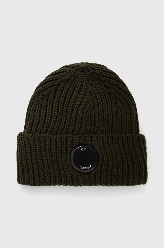 C.P. Company czapka wełniana EXTRAFINE MERINO WOOL LENS BEANIE