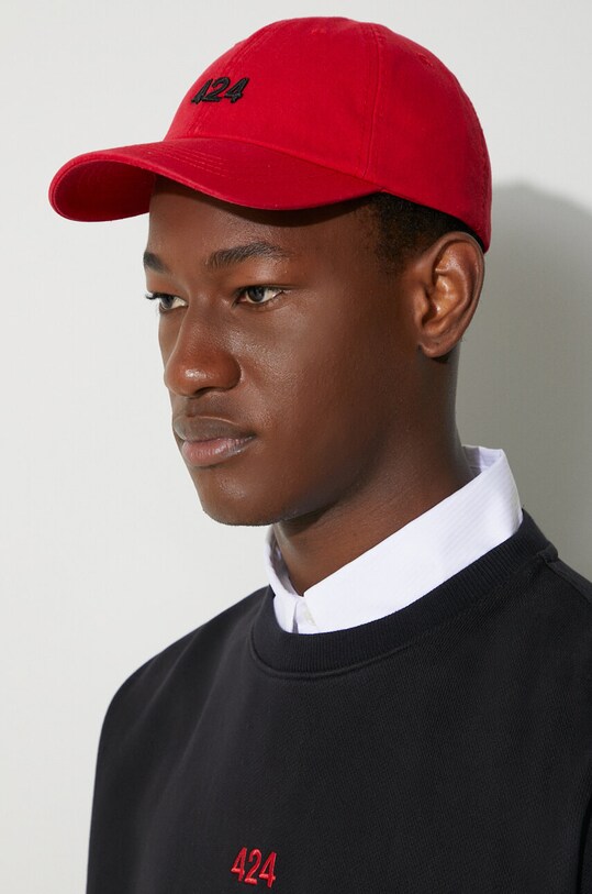 424 cotton baseball cap 35424L01.236585 red