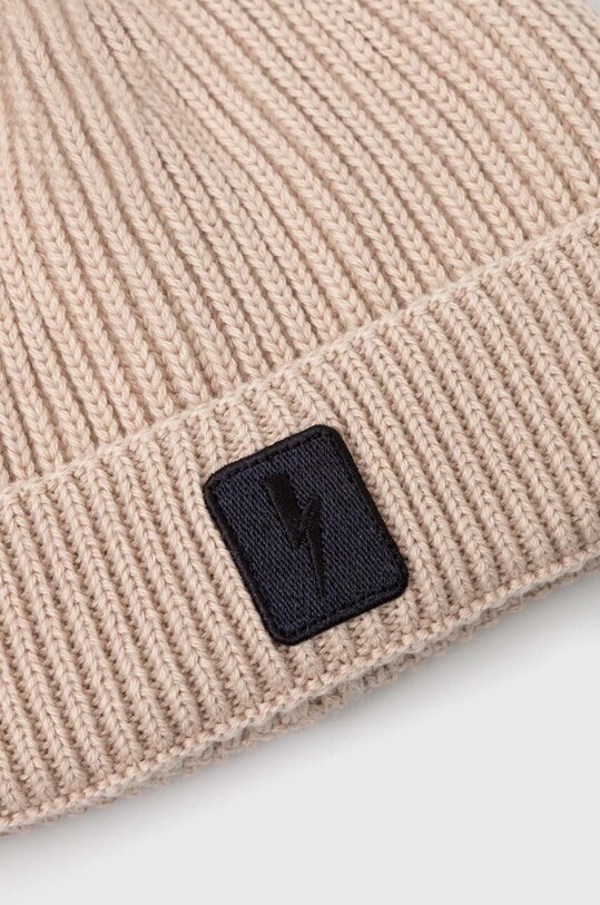 Neil Barett czapka z domieszką wełny FISHERMAN BEANIE PBCP335.V9505.9601 beżowy AW23