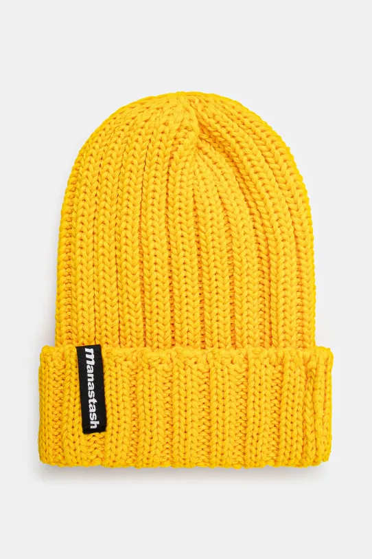 Σκούφος Manastash 90''S Logo Beanie Ii απλό κίτρινο 7923974005
