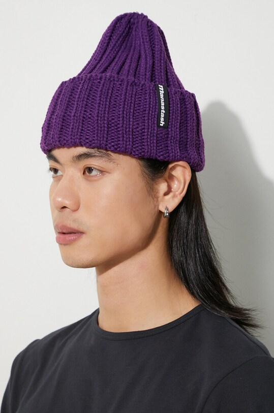Шапка Manastash 90'S Logo Beanie Ii виолетов 7923974005