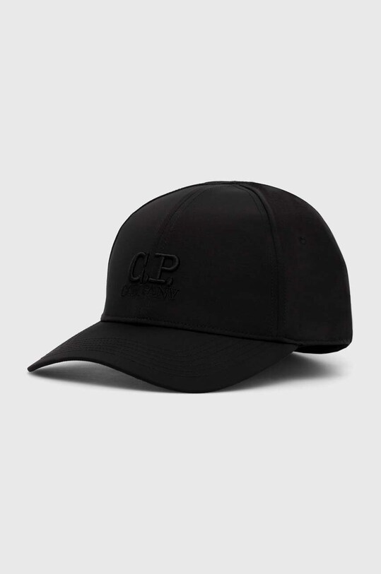 C.P. Company czapka z daszkiem Baseball Cap aplikacja czarny 15CMAC146A005904A